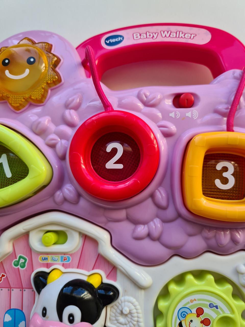 VTech Baby Walker loopwagen, interactief activiteitenpaneel