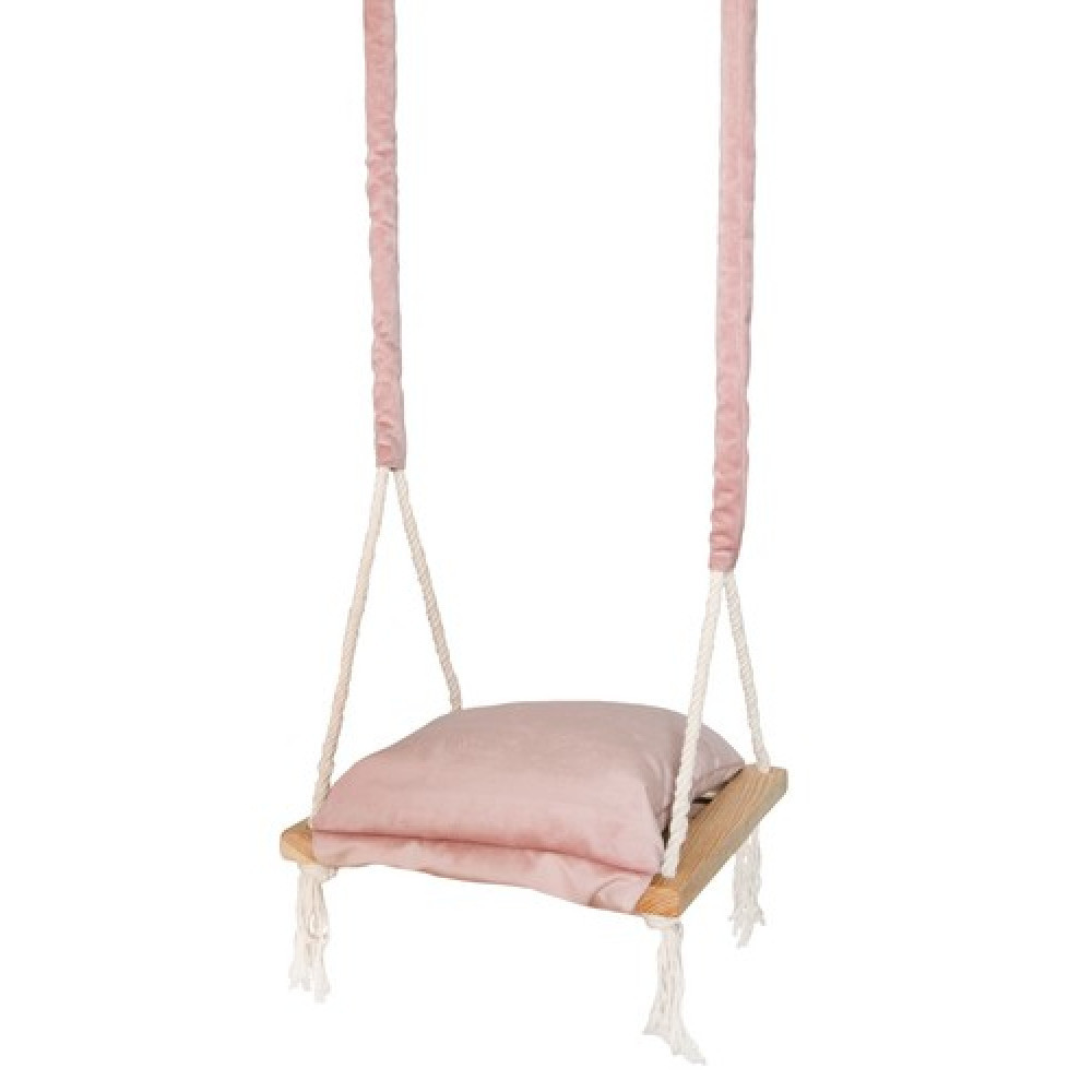 Houten 3 in 1 schommel roze