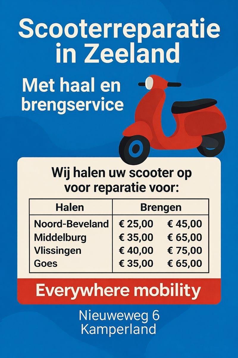 Everywhere Mobility  Scooterreparatie in Zeeland