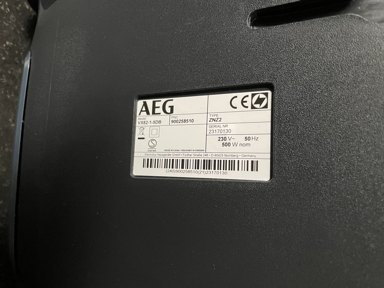 AEG Smart Silence VX82-1-ECO stofzuiger, superstil, zuinig