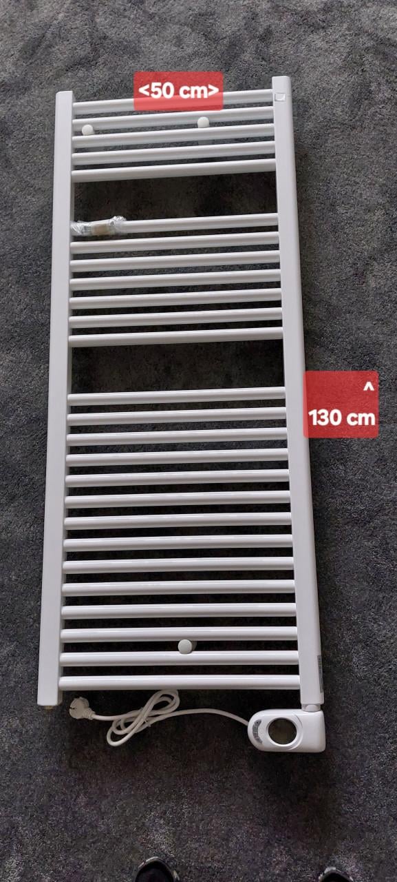Electrische Zehner Aura radiator wit €125.--