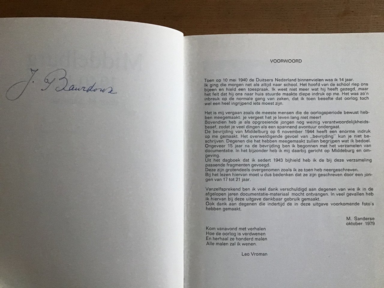 Middelburg 1940 – ’45 - M. Sanderse - tweede wereldoorlog