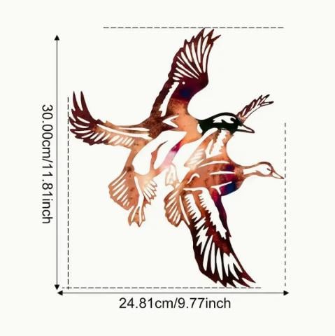 Muurdecoratie vliegende Eenden