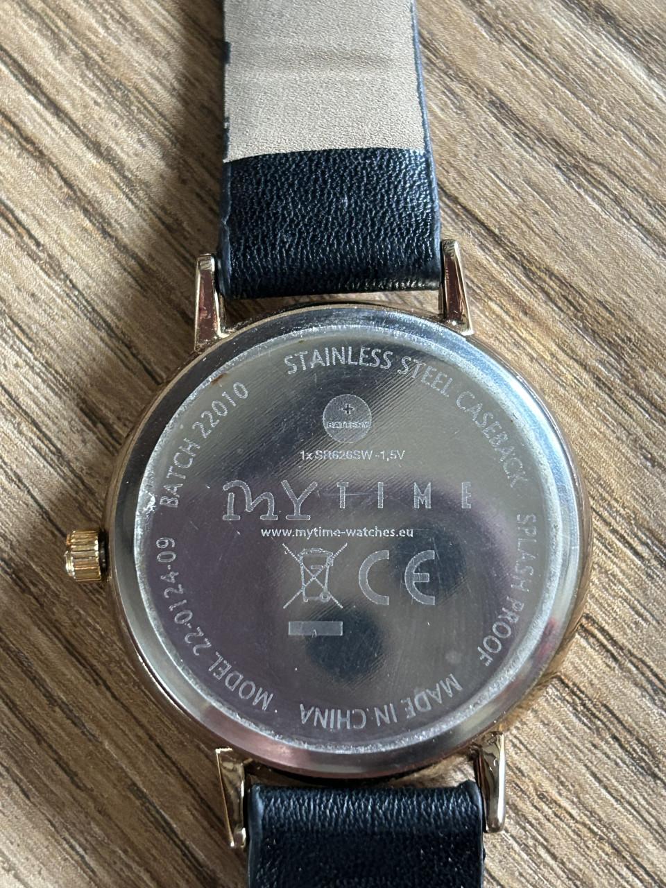 Dameshorloge Zwart/Goudkleurig