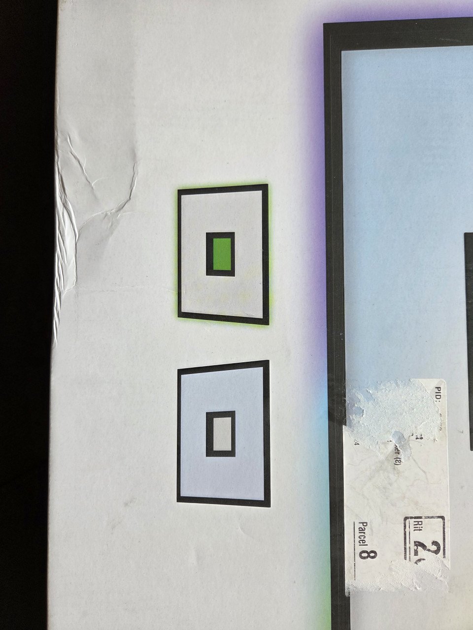 Plafonnière met led panel