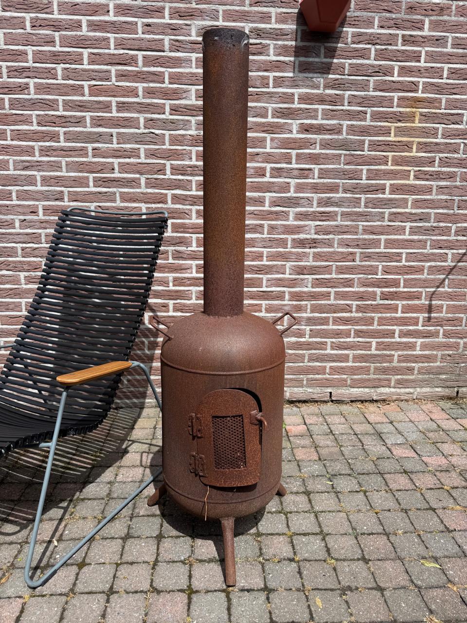 Terraskachel buitenhaard staal