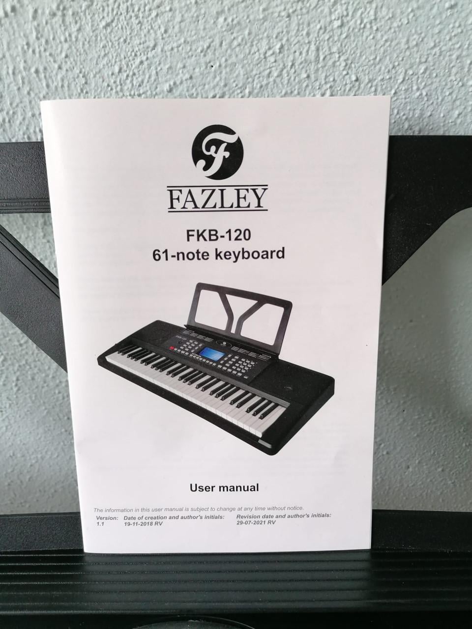 Fazley FKB-120 Keyboard, incl. adapter