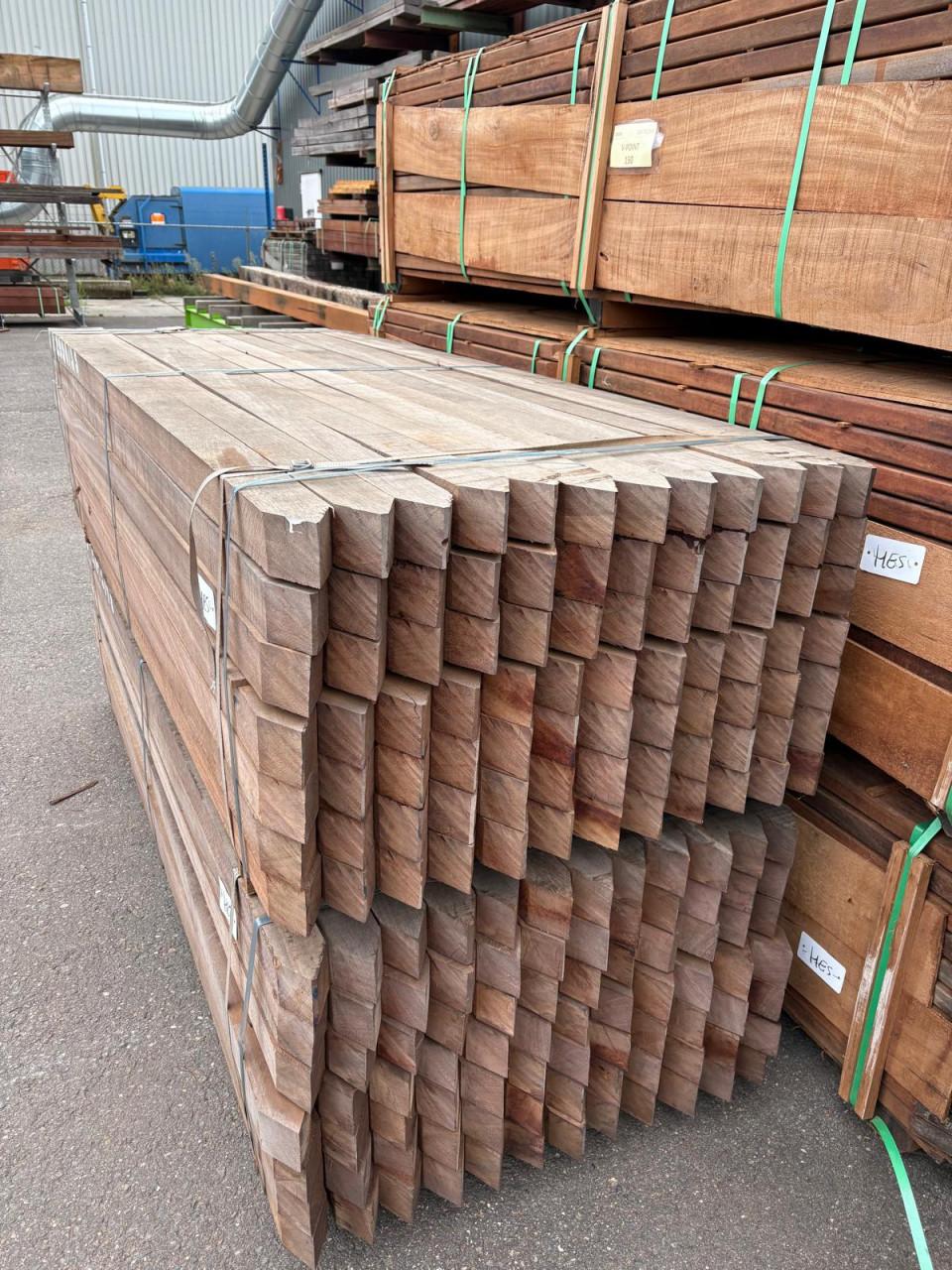 NIEUW | Azobé puntpalen 80x80 | Vanaf €29,50