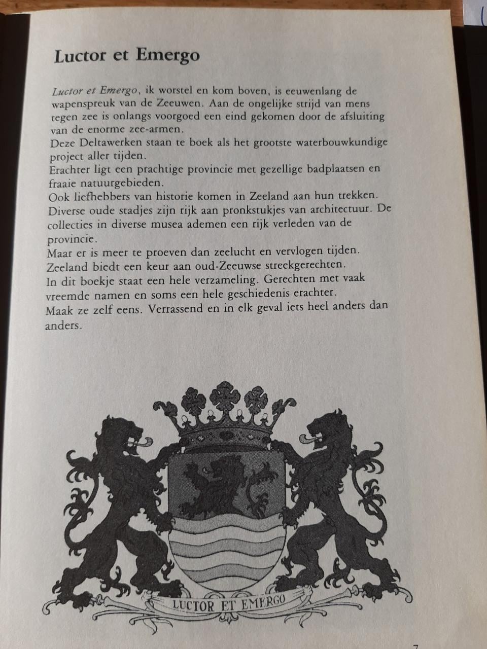 Van mosselsoep en kaneelpap, Zeeuwse streekgerechten en wederwaardigheden