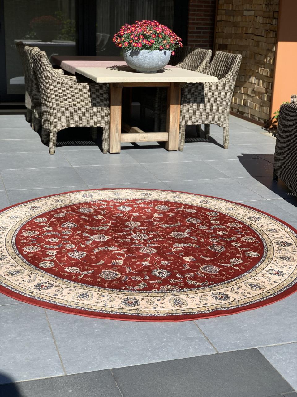 ❣️Schitterend Sfeervol Rond Vintage Vloerkleed in Nieuwstaat❣️