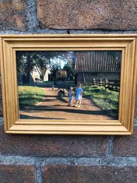 Leuk lijstje met kinderen bij de boerderij.