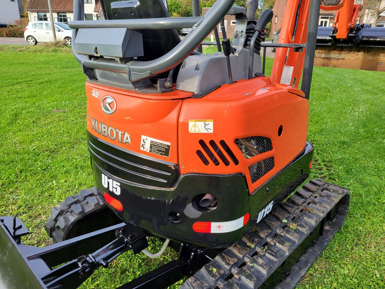 Minigraver kubota U15 binnendraaier