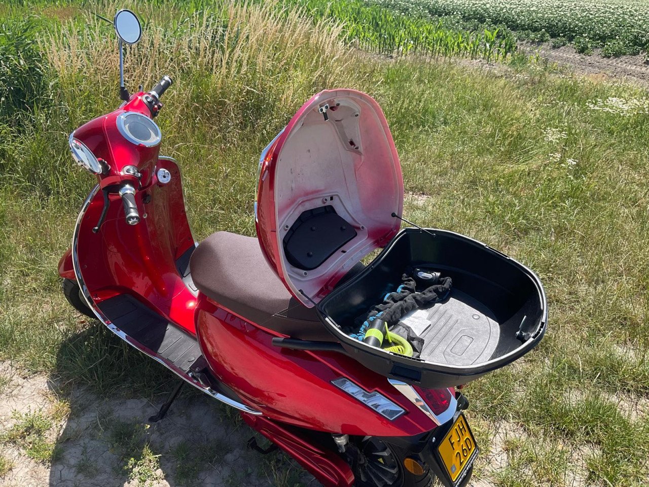 E-scooter met Italiaanse retrolook