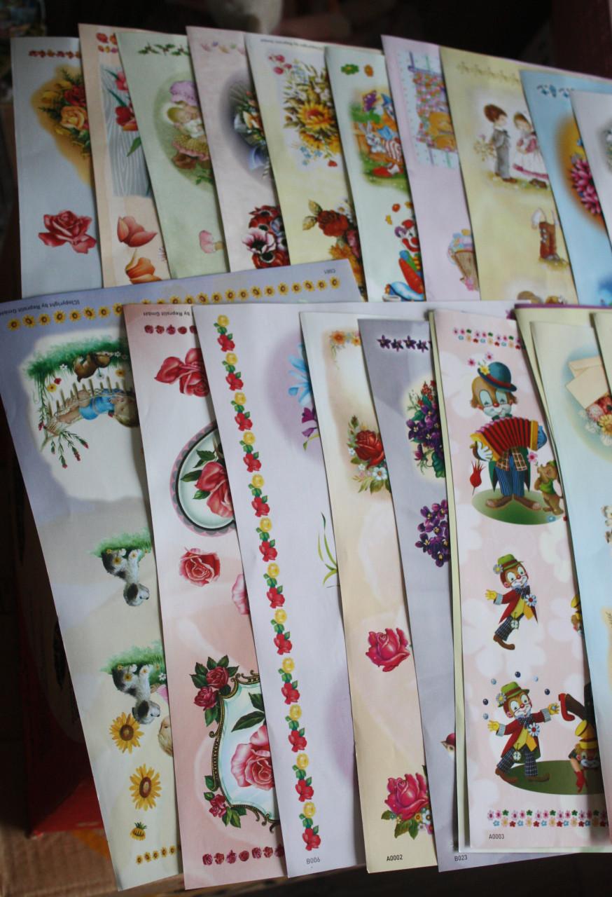 Set van 22 3d knipvellen