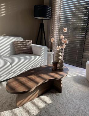 Walnoothouten Salontafel Japandi