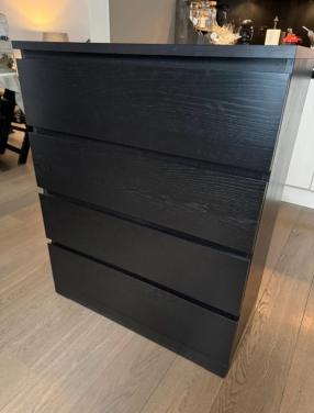 Malm ikea ladekast zwart