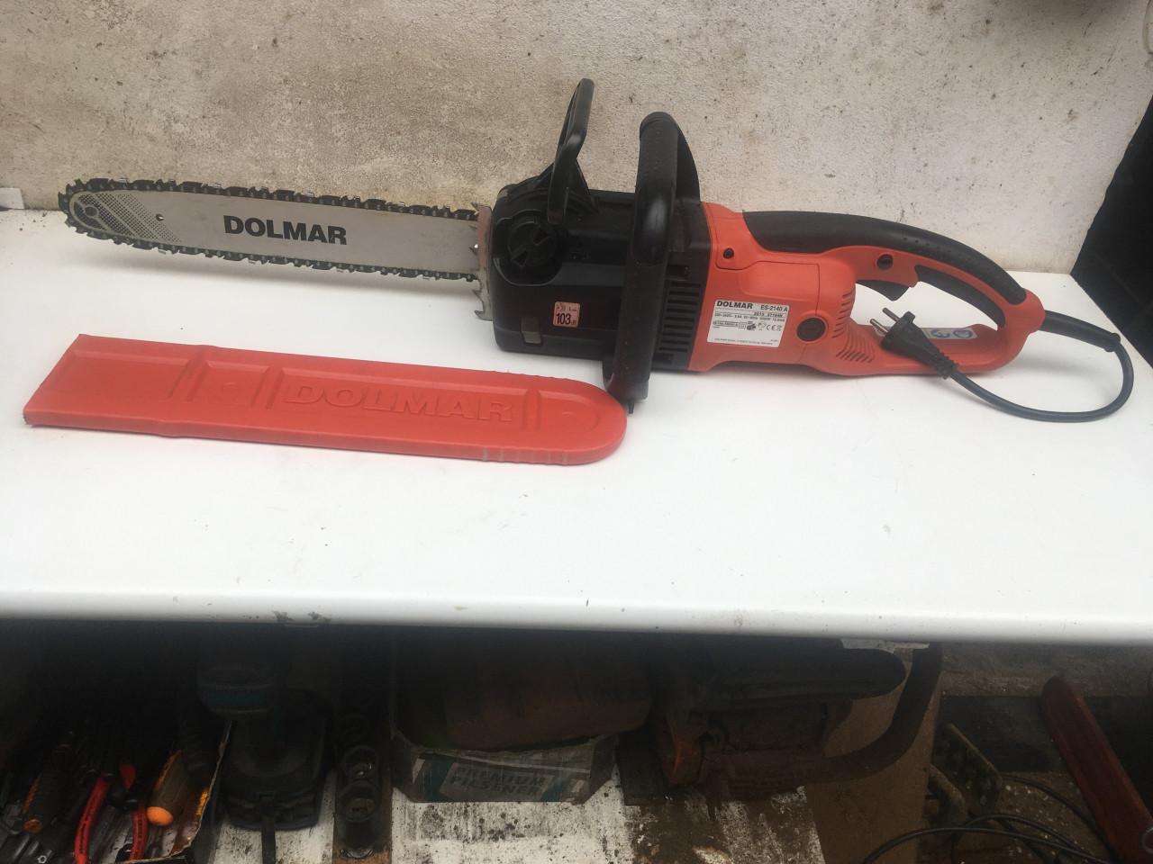 Elektrische kettingzaag dolmar 2140 a bouwgelijk aan de makita uc 3530 a
