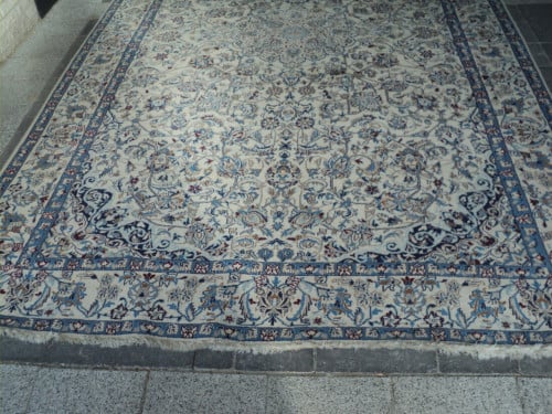 Schitterend ZIJDE PERZICHE handgeknoopt tapijt 335 x 210 cm