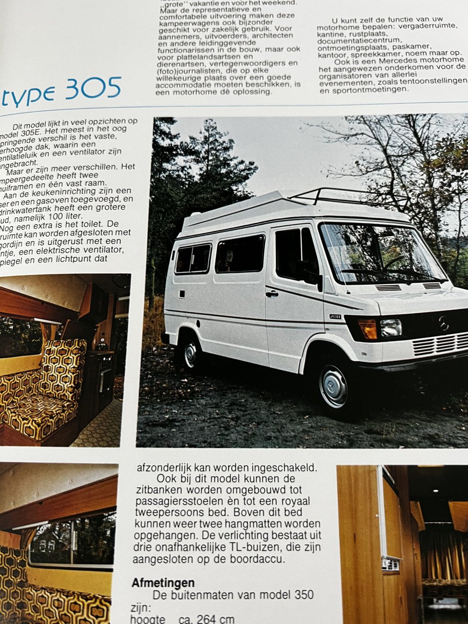 Mercedes camperfolder 305 335