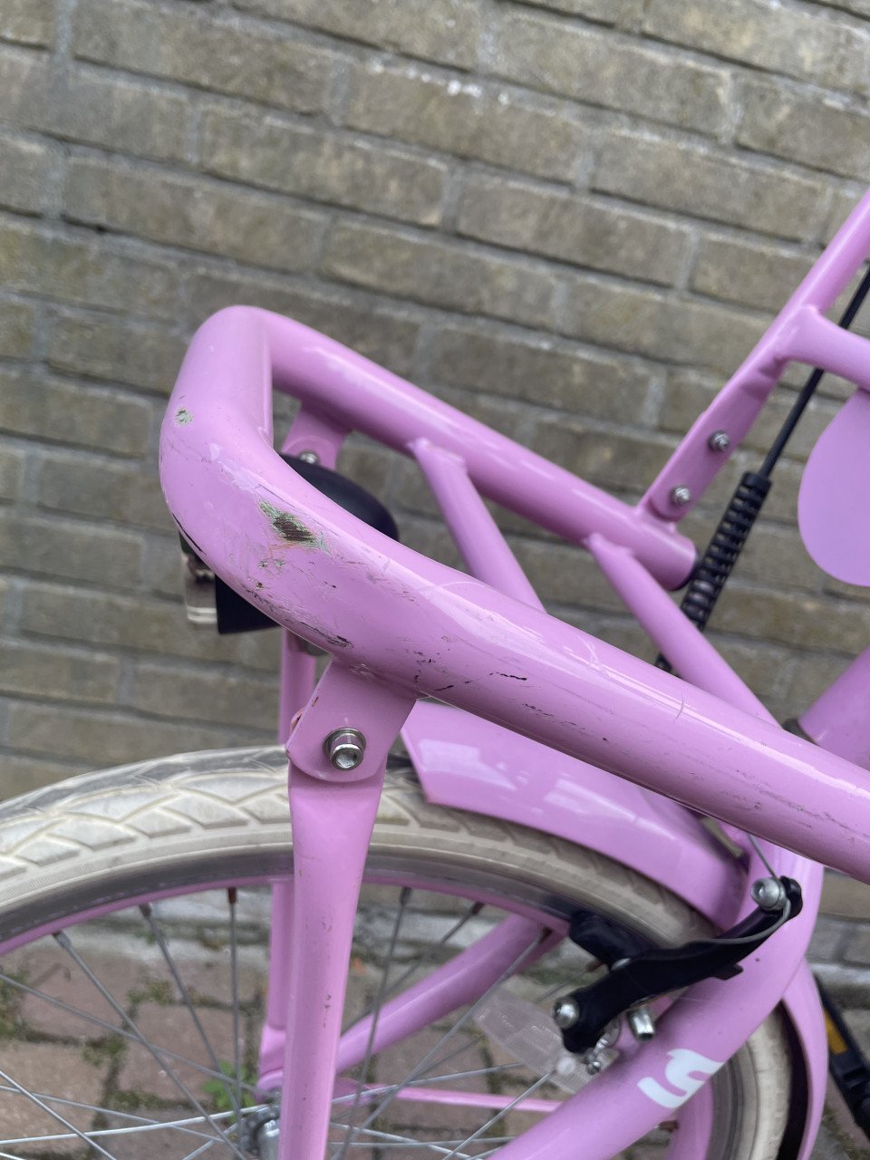 Meisjes fiets roze Spirit 22 inch