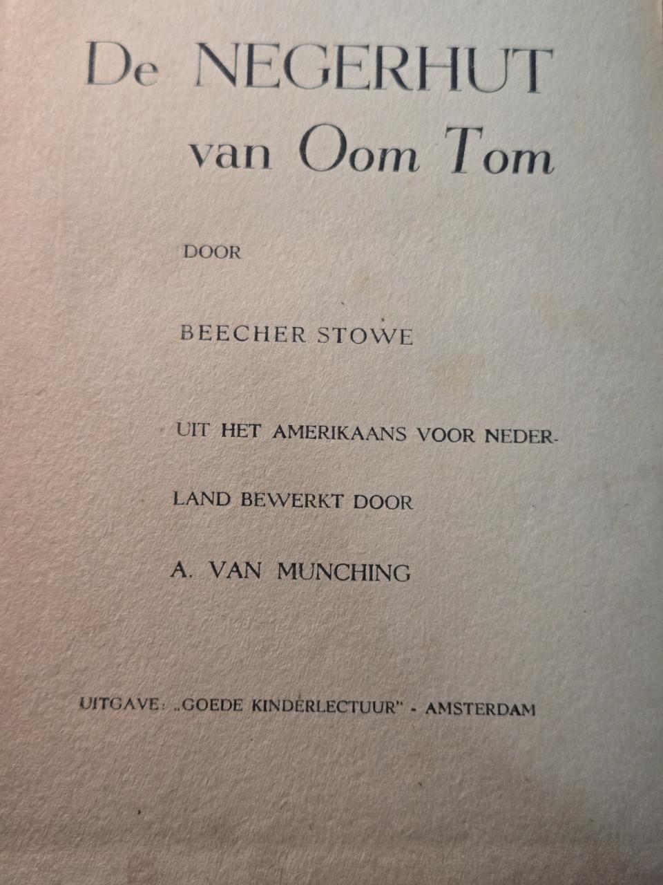 Boekje: De negerhut van oom Tom 1950