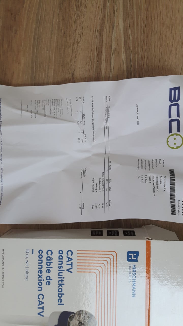 Coax kabel