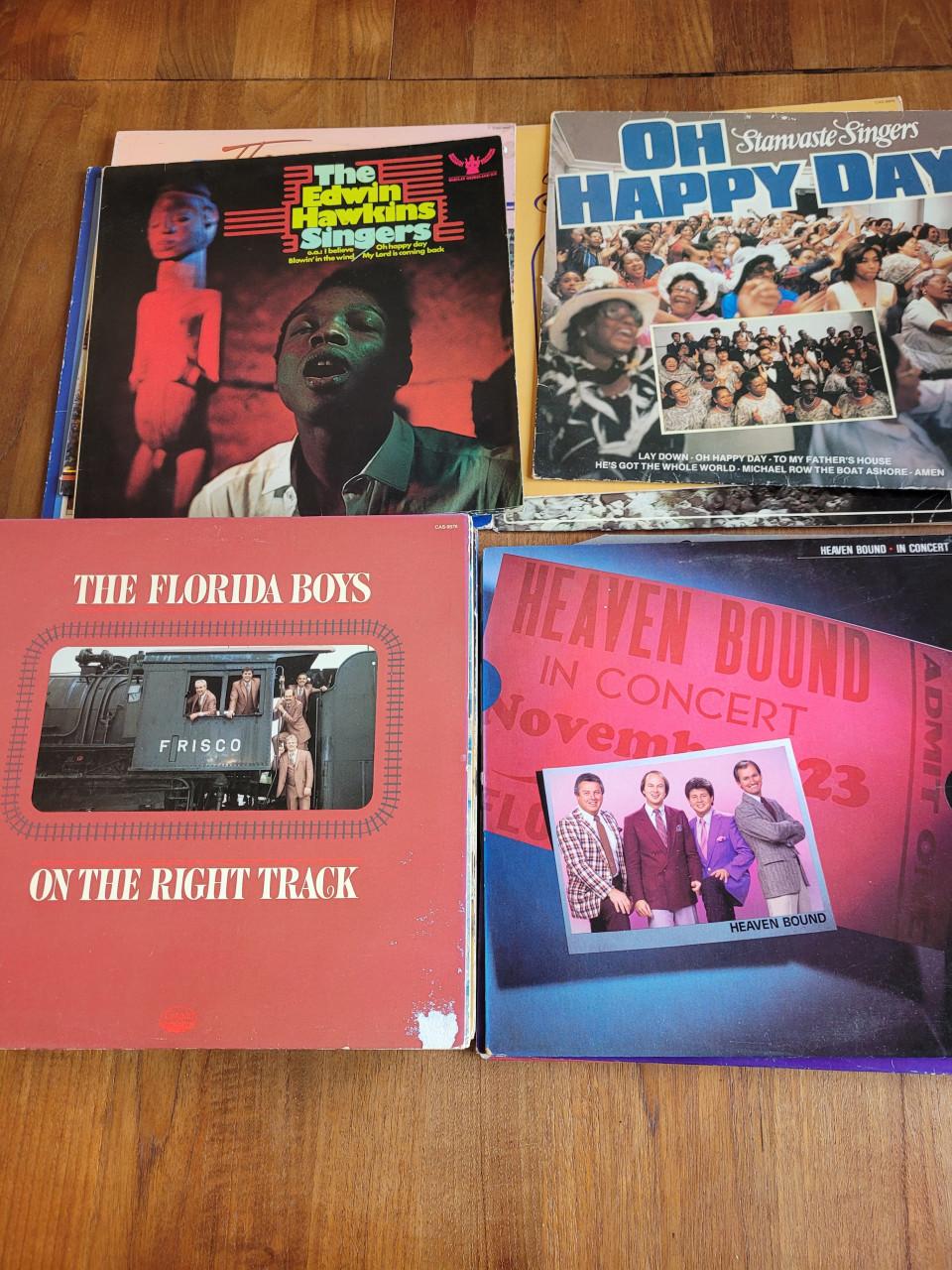 LP's met Gospel / religieuze muziek