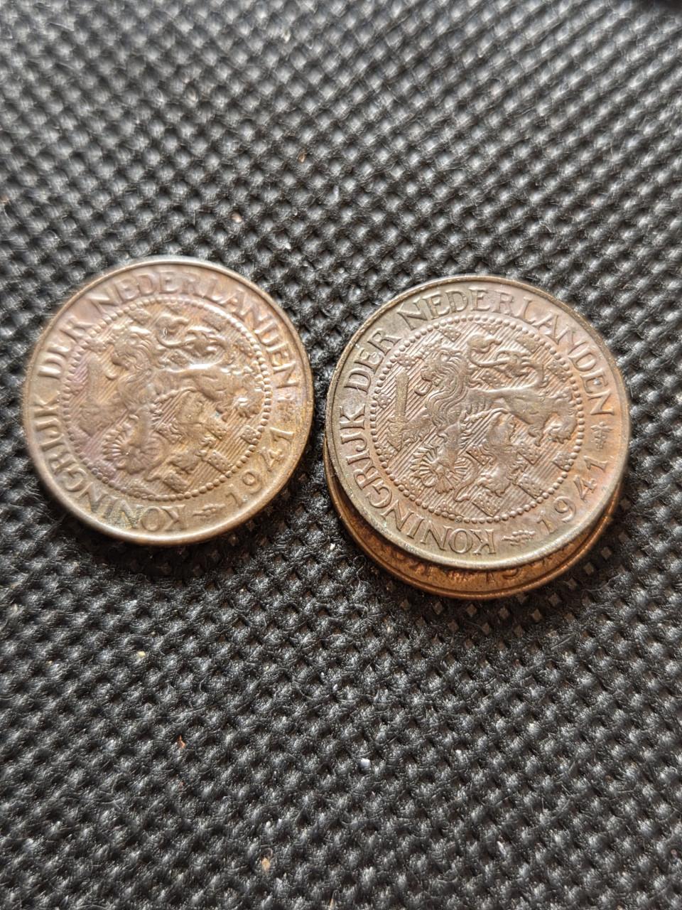 38 stuks 1 cent wilhelmina voor 1948