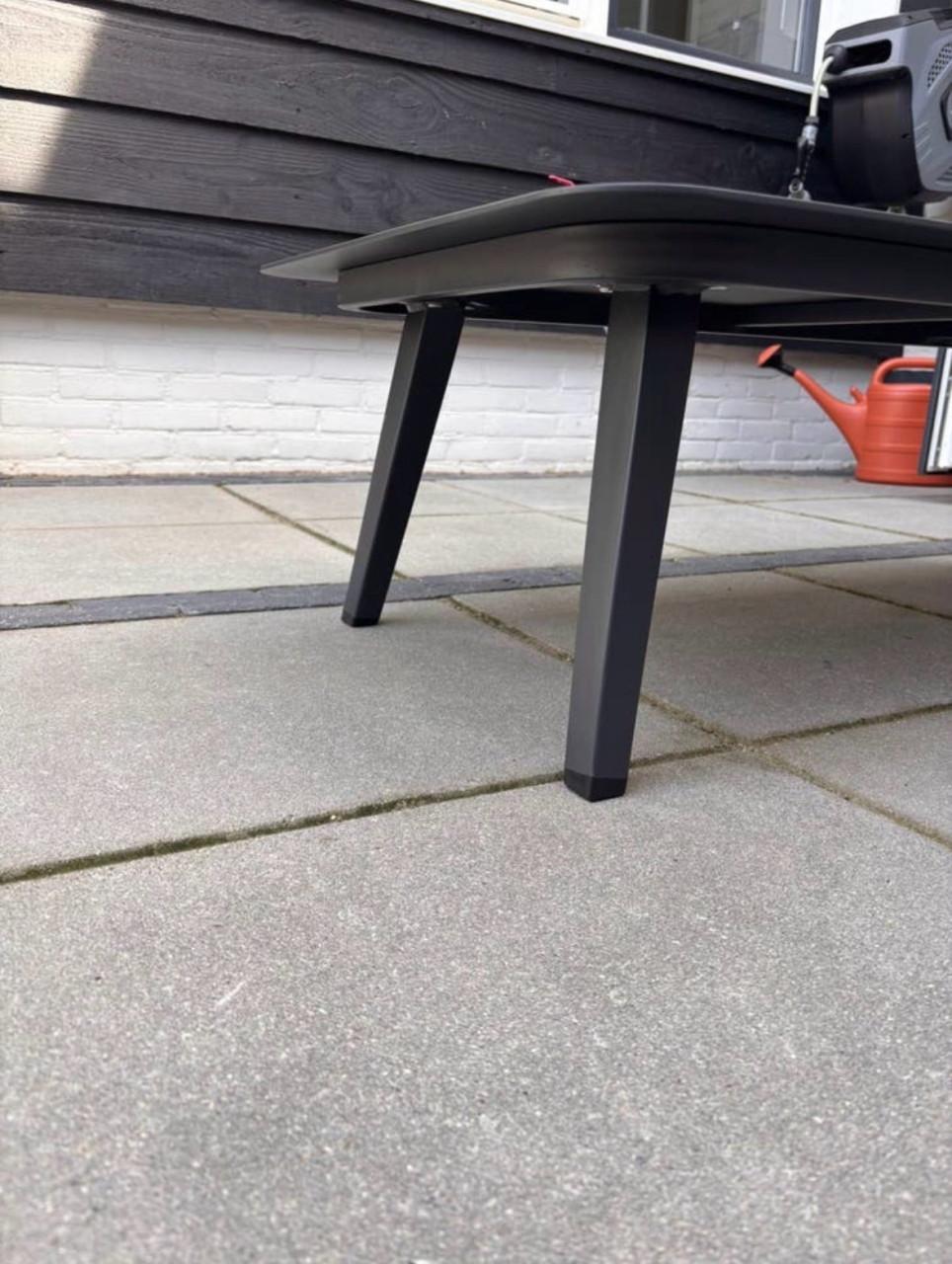 Tuintafel ( voor zithoek ) antraciet