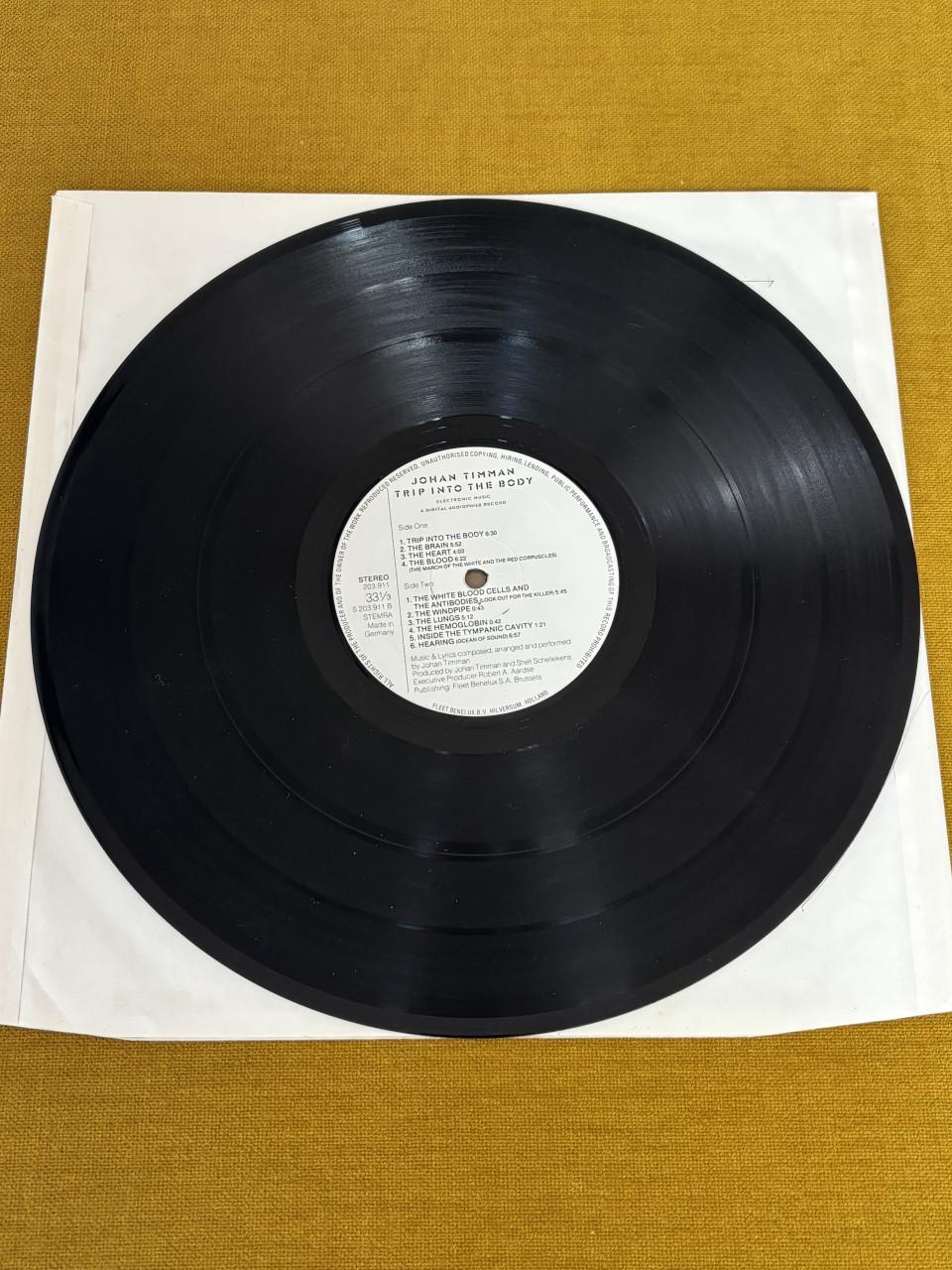 Johan Timman - Trip Into The Body Vinyl LP