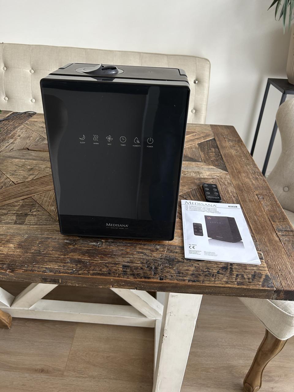 Luchtbevochtiger met hygrometer