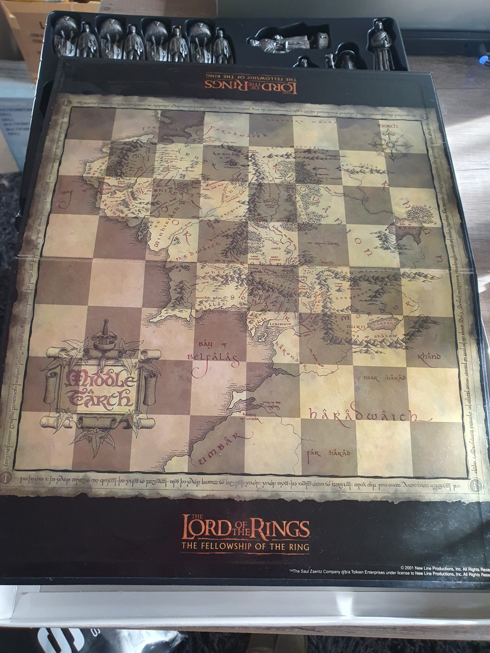 Prachtig compleet vintage Schaakspel LORD OF THE RINGS....