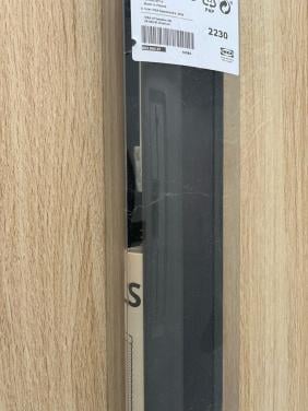 Antraciet plissé gordijn