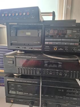 Kenwood Receiver/Dubbel Cassettedeck/Equalizer