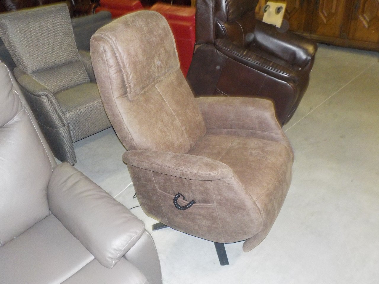 Nieuwe elektrische stoffen sta-op  draai relax fauteuil in meerdere kleuren