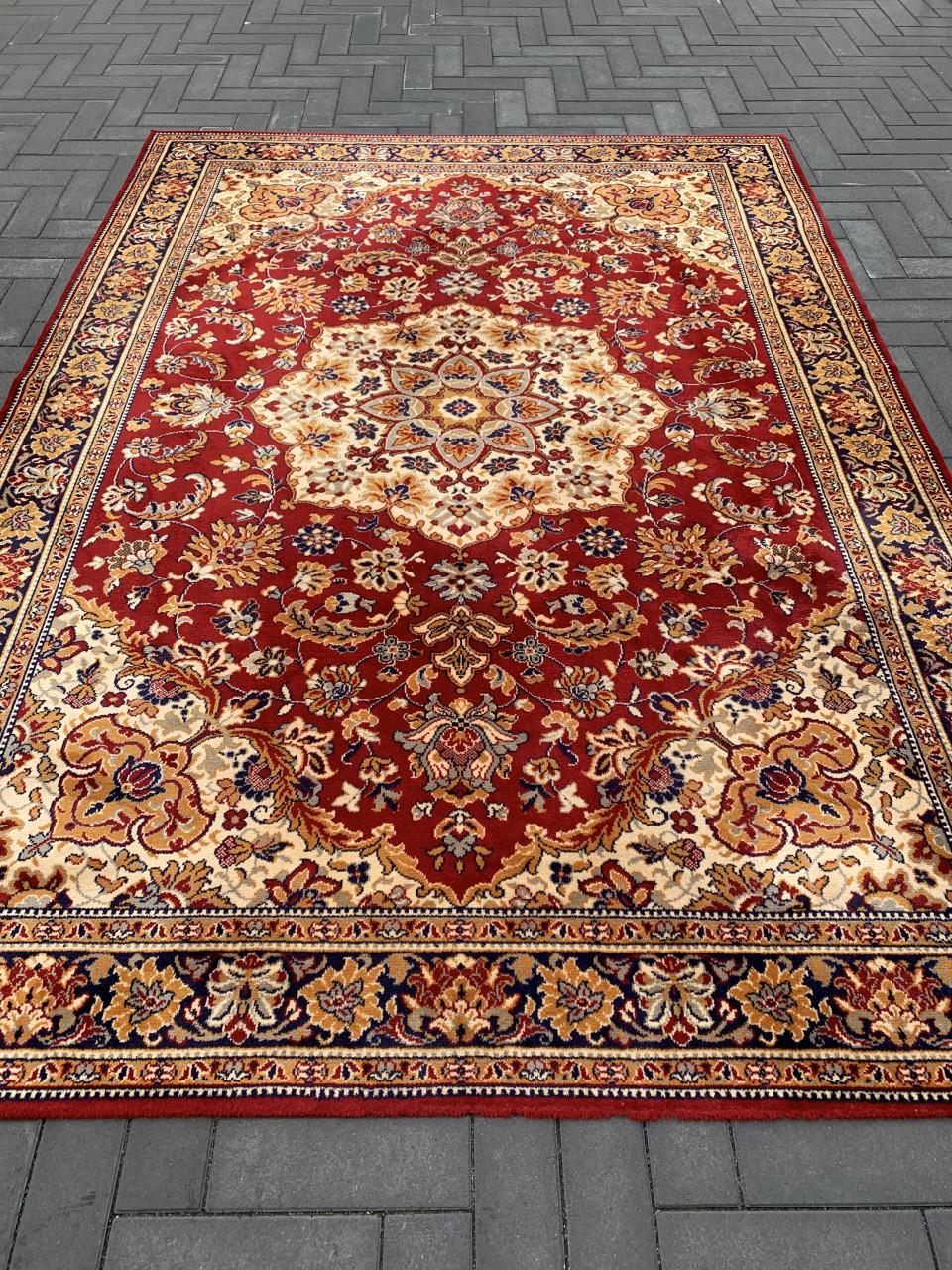 🤩Super Leuk Kleurrijk Vintage Vloerkleed Zuiver Scheerwol 🤩