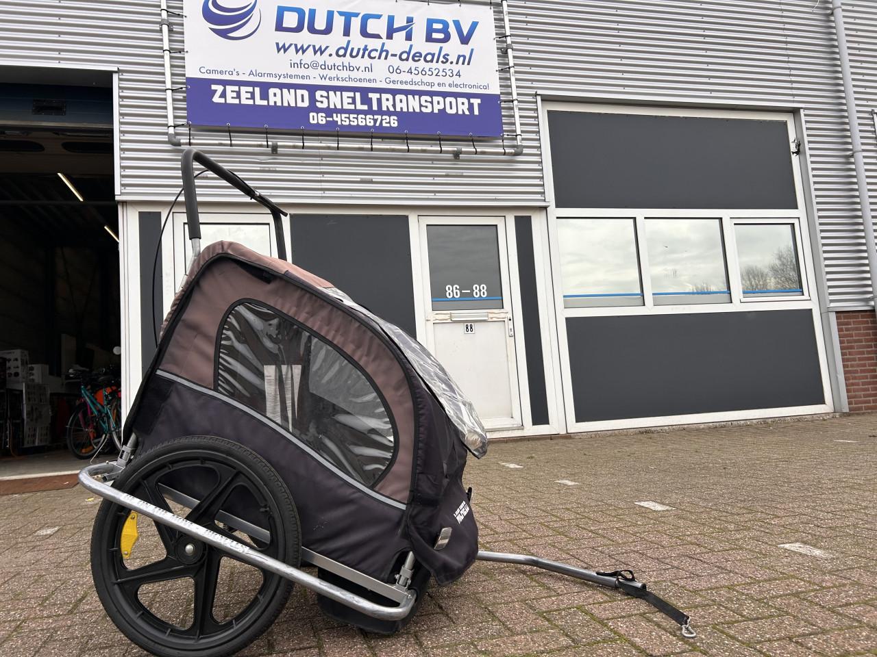 Fiets kar / aanhanger plaats voor 2 personen, gordels