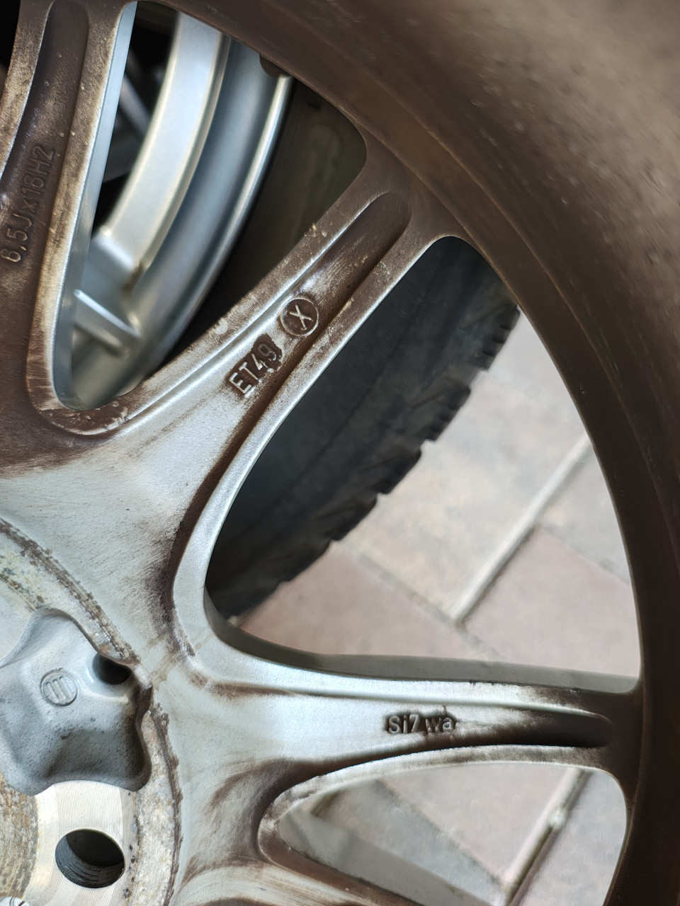 A246 set Mercedes velgen met winterbanden Michelin Alpine 205/55 R16