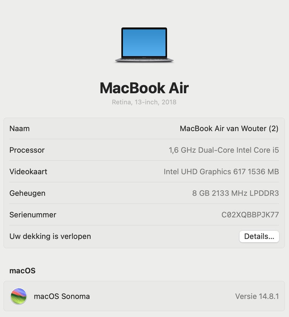 MacBook Air (Retina, 13-inch, 2018)