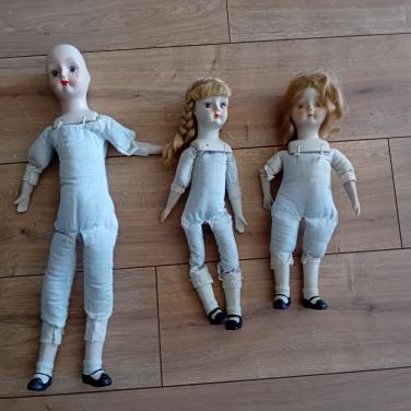 Poppen stenen hoofd 3 x