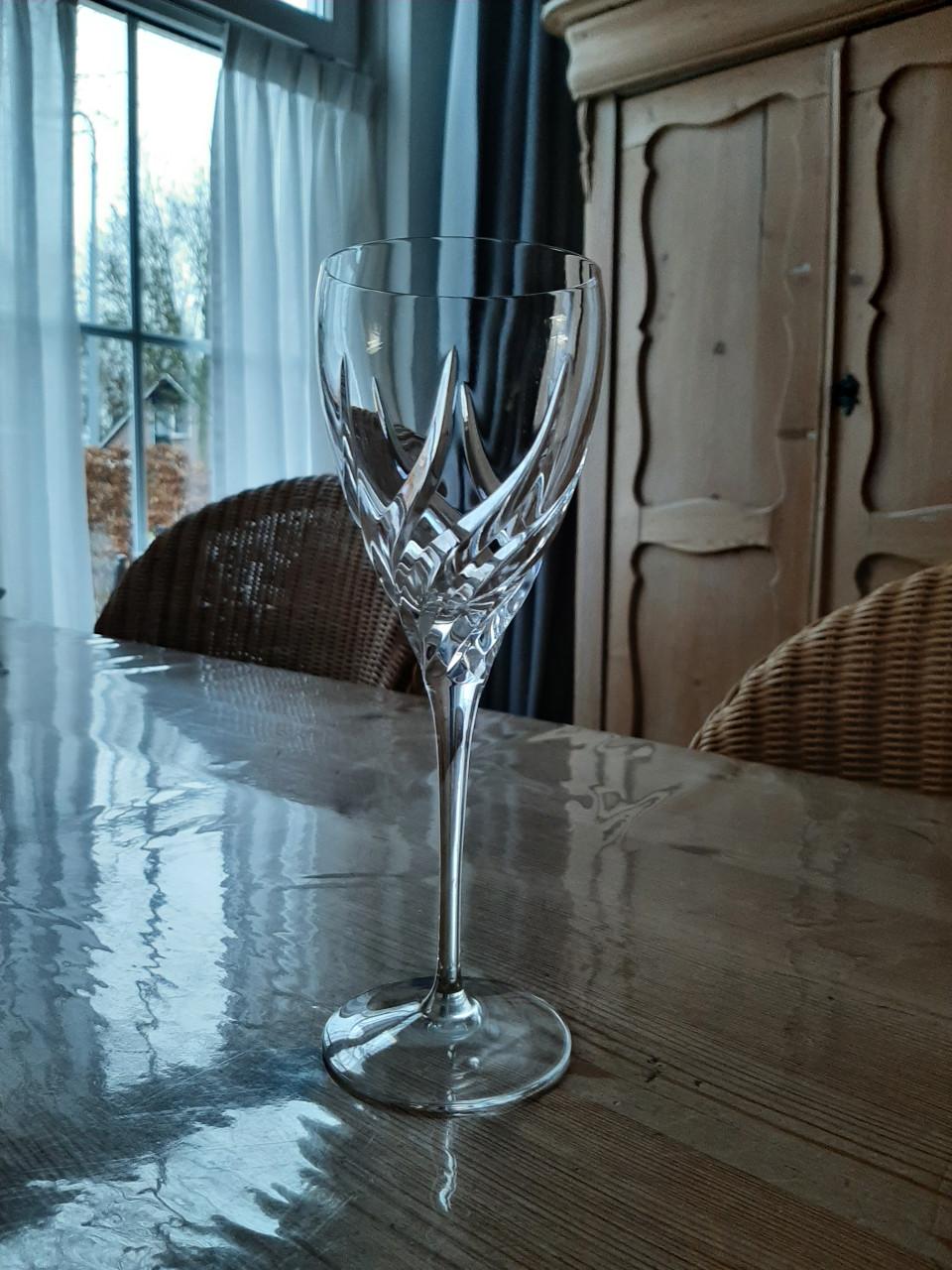 WEDGWOOD TOSCANE - 6 PORT GLAZEN - KRISTAL