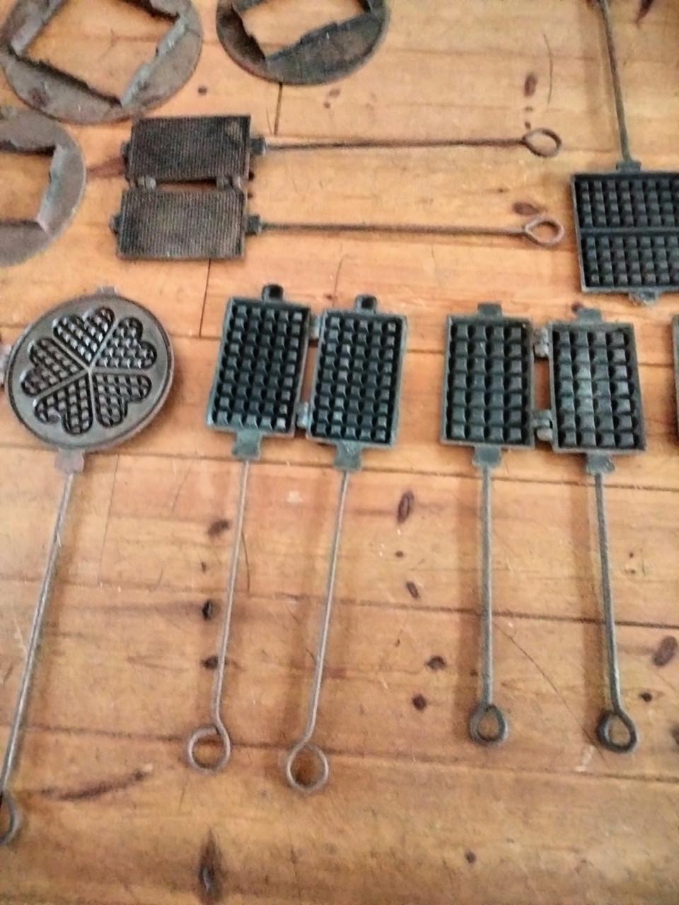 Antieke wafelijzers