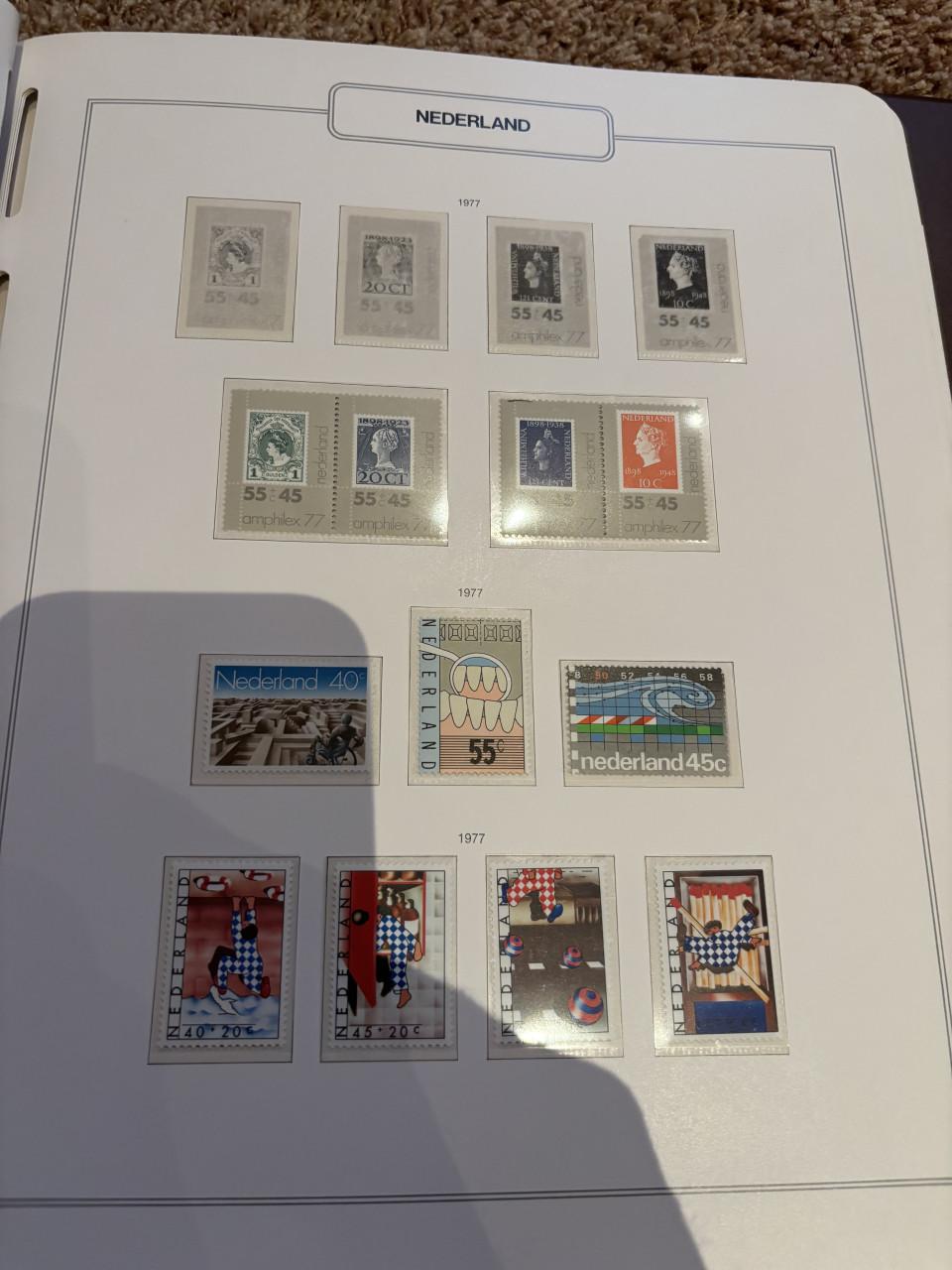Postzegel album van 1972 tot 1978