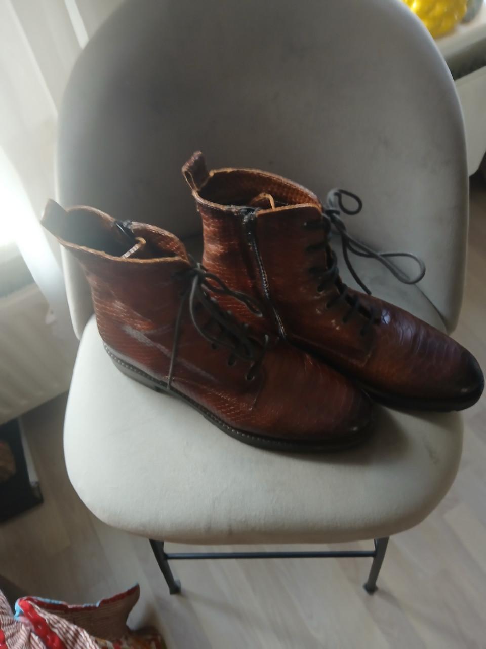 Bruine enkellaarsjes maat 42 nieuw