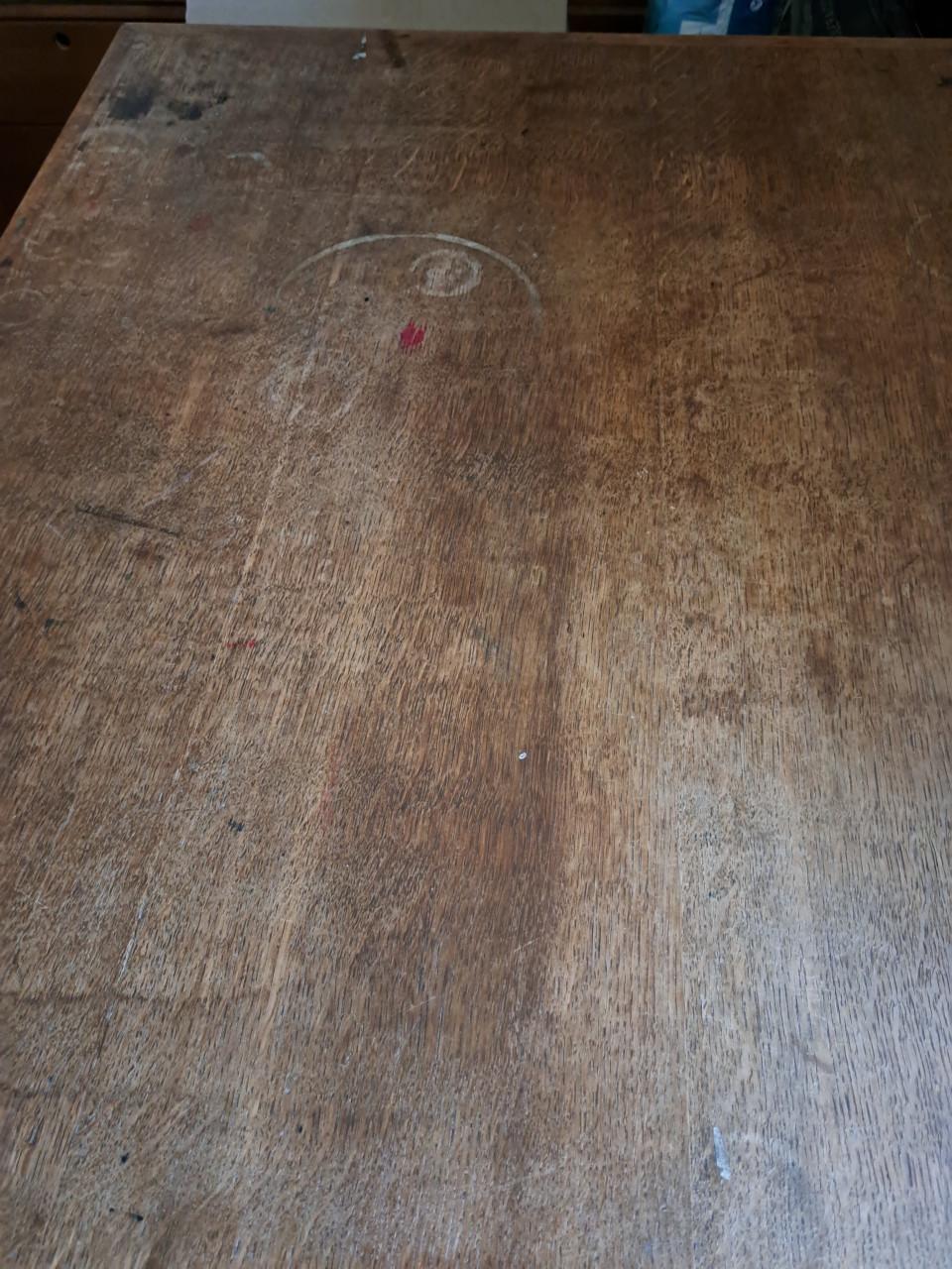 Uniek antiek vintage klassiek handgemaakt houten Bureau
