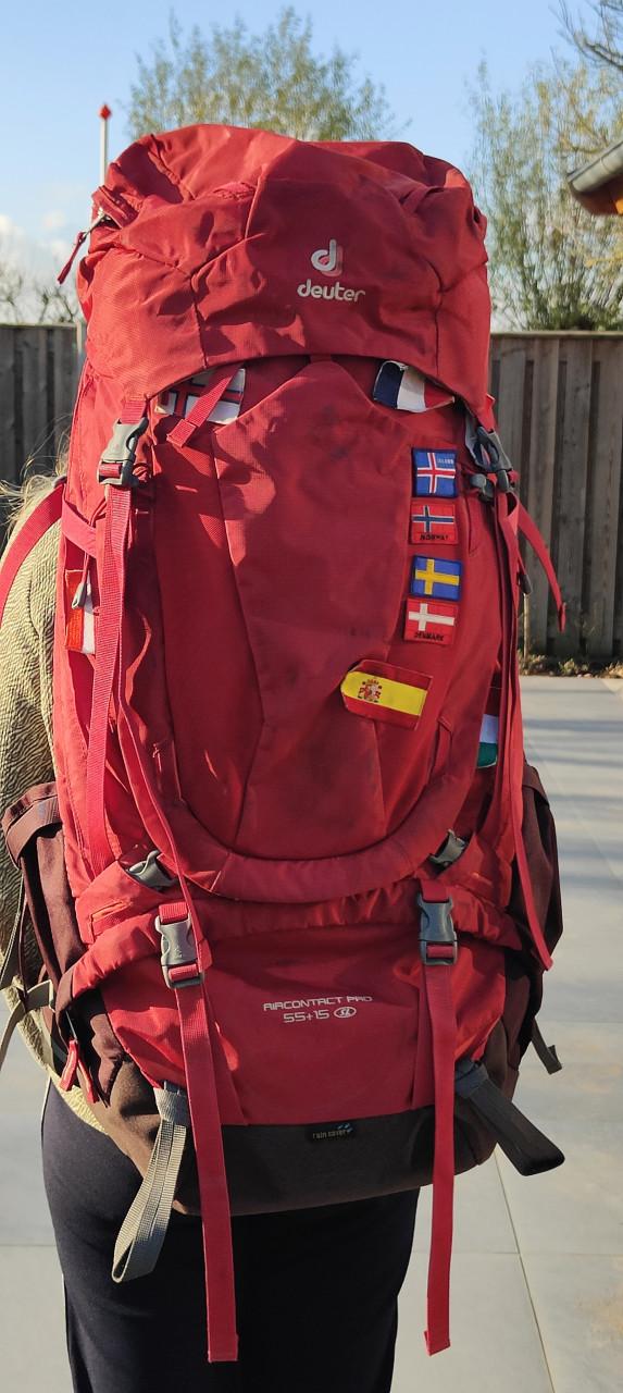 Backpack 55+15 liter