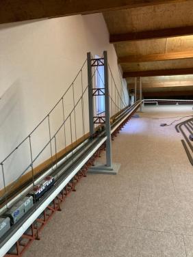 Hangbrug modelspoorbaan H0