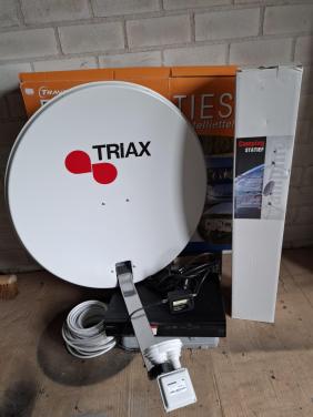 TV schotel-satelliet ontvanger + Receiver.