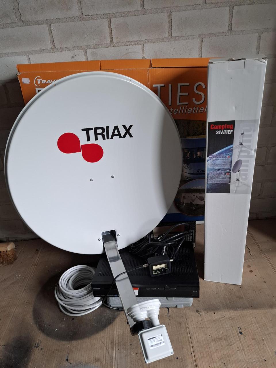 TV schotel-satelliet ontvanger + Receiver.