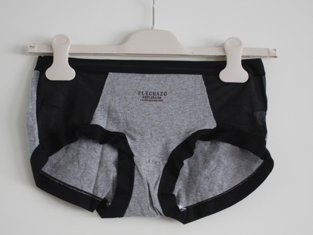 Onder broek midden grijs zwart tekts maat l